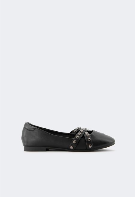 Double Strap Ballet Flats