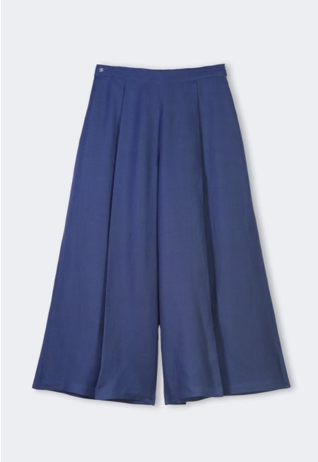 Solid Palazzo Trousers