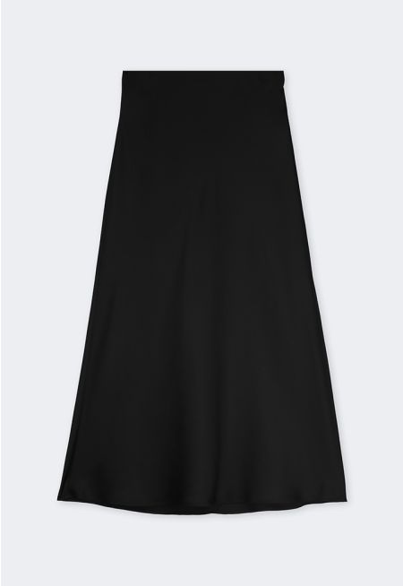 A-Line Satin Skirt