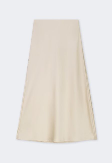 A-Line Satin Skirt