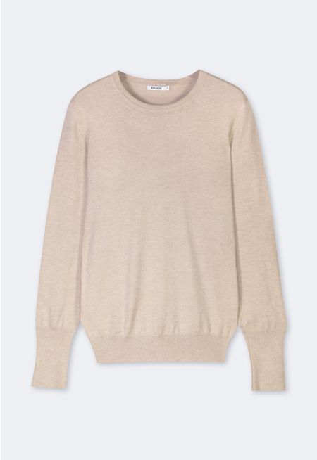 Solid Knitted Long Sleeve Top