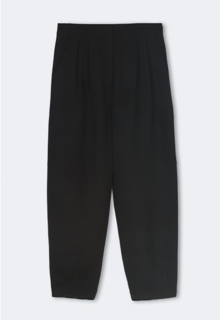 High Waist Mom Fit Trousers