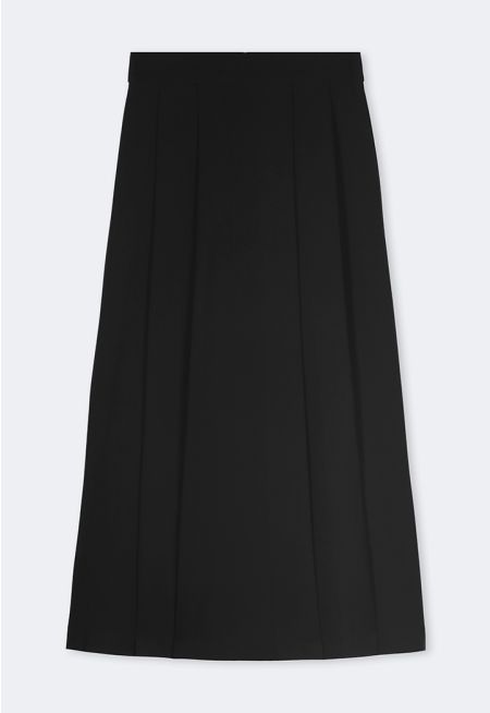 Box Pleated Maxi Skirt