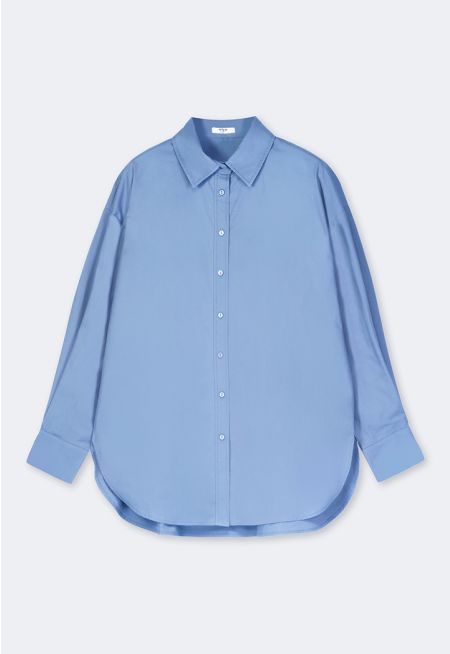 Drop Shoulder Solid Shirt