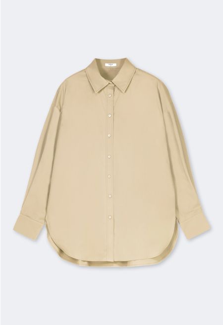 Drop Shoulder Solid Shirt