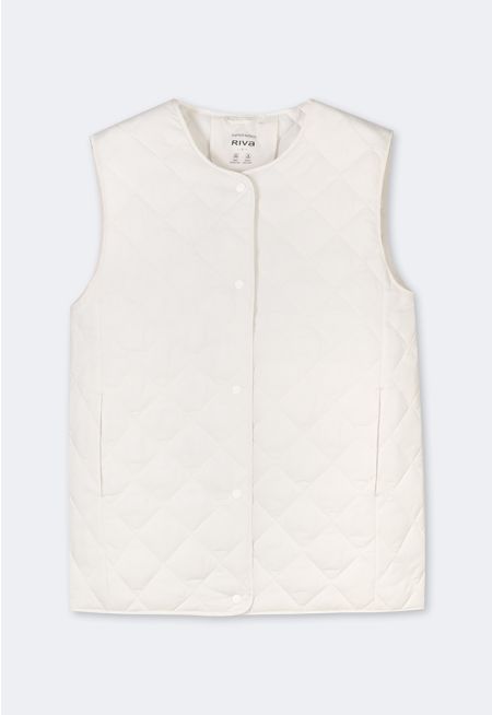 Button-Up Quilted Gilet