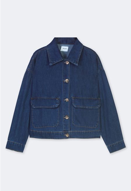 Flap Pockets Denim Jacket