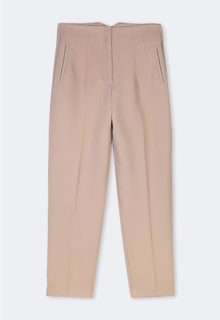 Seam Detail Slim Fit Trousers