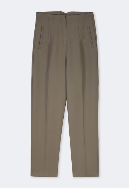 Seam Detail Slim Fit Trousers