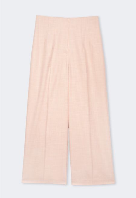 Basic Straight Wide Leg Trousers