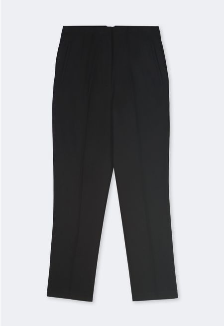 Single Tone High-Waist Trousers