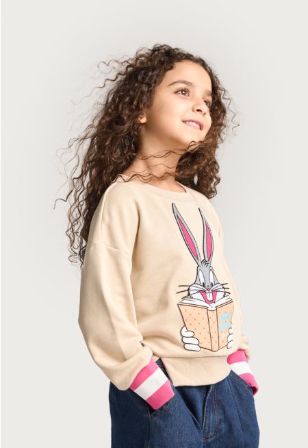 Bugs Bunny Printed Sweater