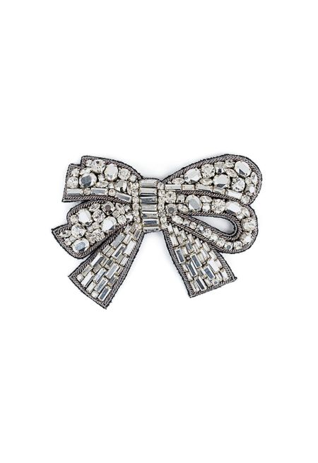 Machka- Crystal  Bow Brooch Crystal