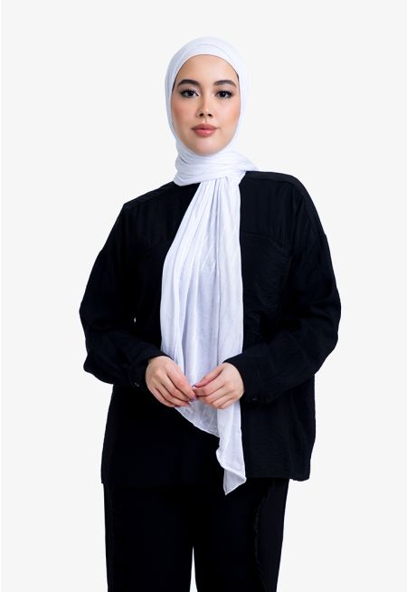 Stretchable Solid Knitted Hijab