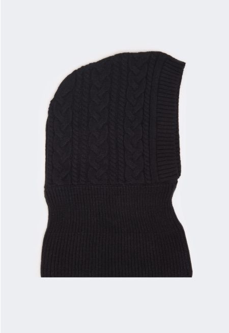 Knitted Textured Balaclava