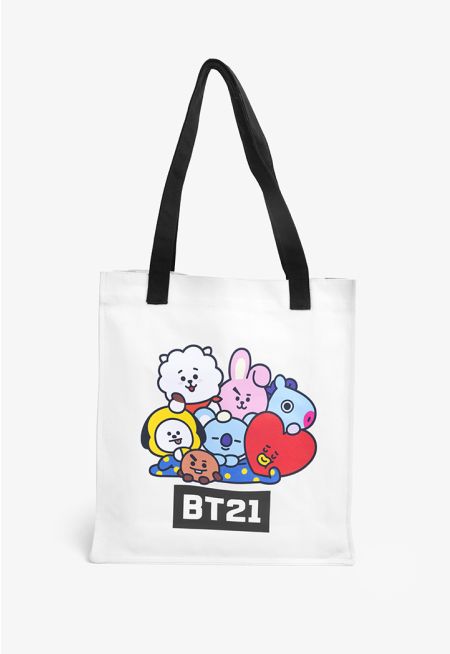 BT21 Printed Tote Bag