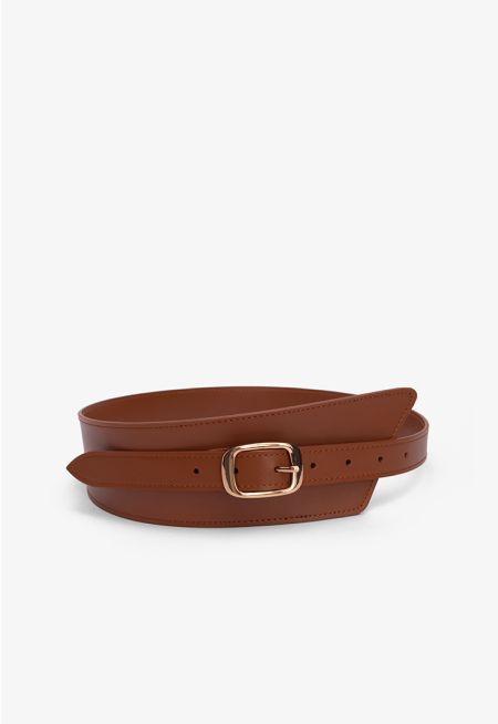 Solid Wide Waist Belt