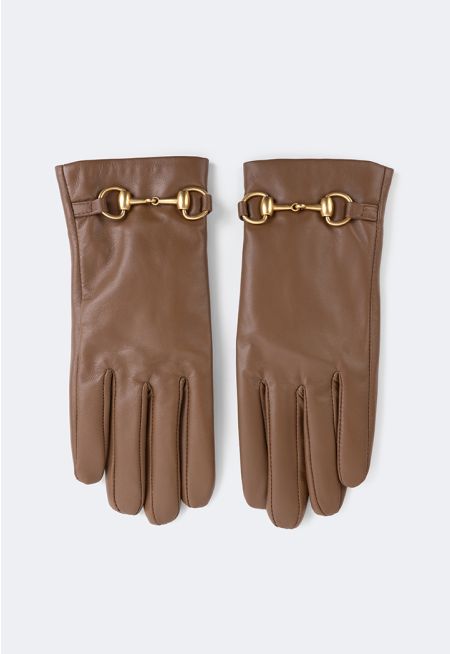 Horseshoe PU Leather Gloves