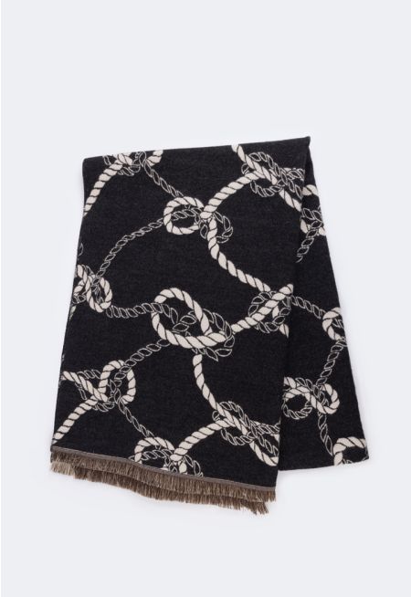 Rope Pattern Pashmina Scarf