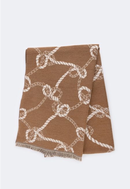 Rope Pattern Pashmina Scarf