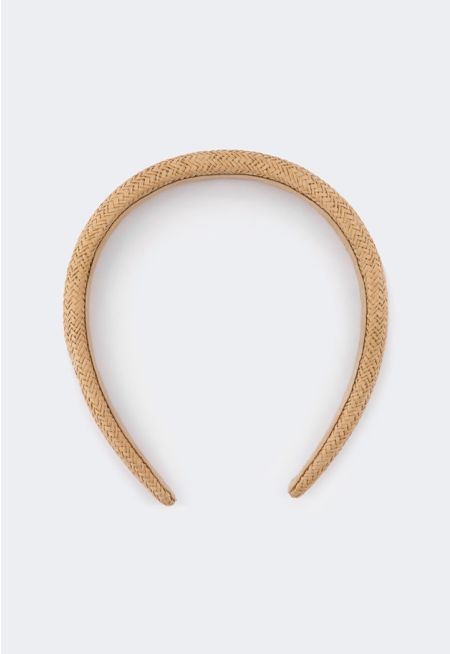 Faux Straw Headband