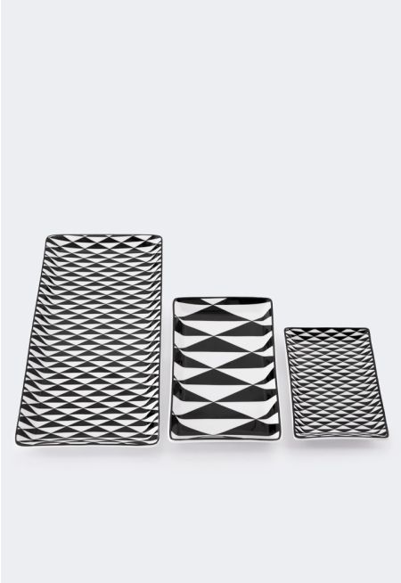 Rectangular Tray Set (3 Pcs)