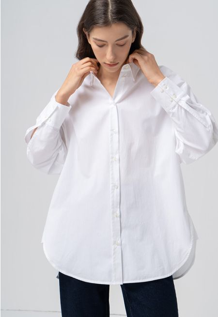 Single Tone Long Sleeves Shirt