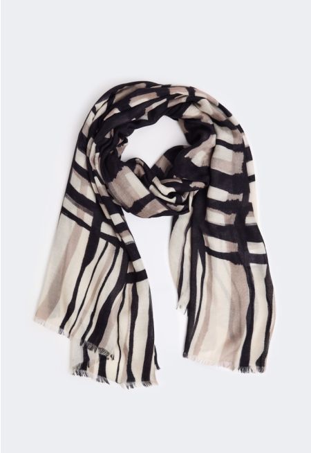 Abstract Printed Scarf