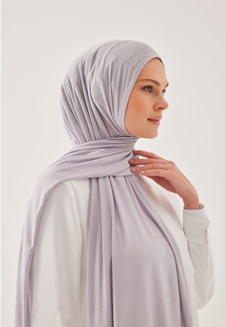 Plain Moroccan Patterned Hijab