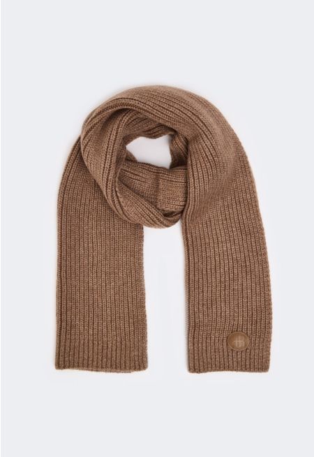 Solid Ribbed Scarf