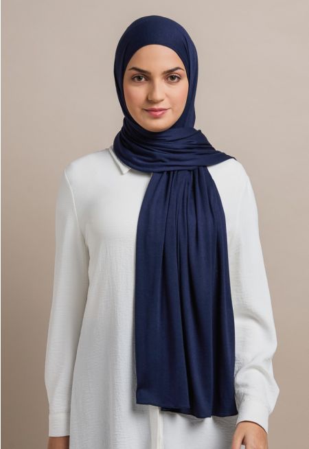 Solid Double Stretch Hijab