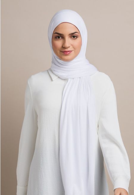 Solid Double Stretch Hijab