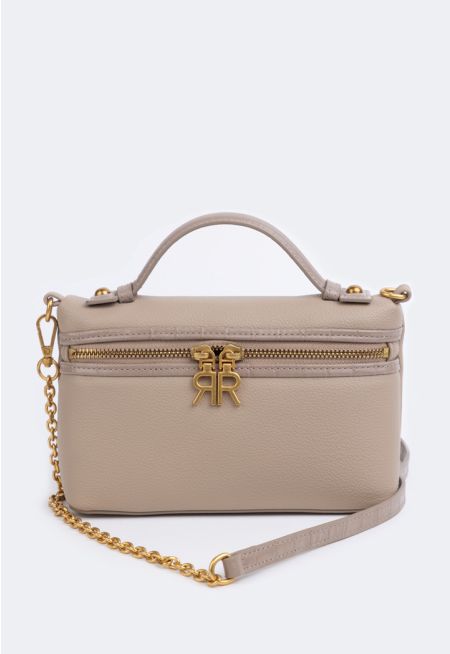 Sleek Top Handle Crossbody Bag