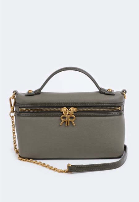 Sleek Top Handle Crossbody Bag