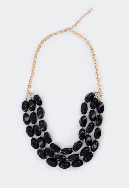 Multistrand Marble Necklace