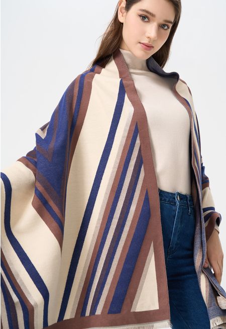 Geometric Patterned Pashmina Scarf