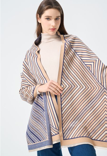 Striped Pashmina Scarf