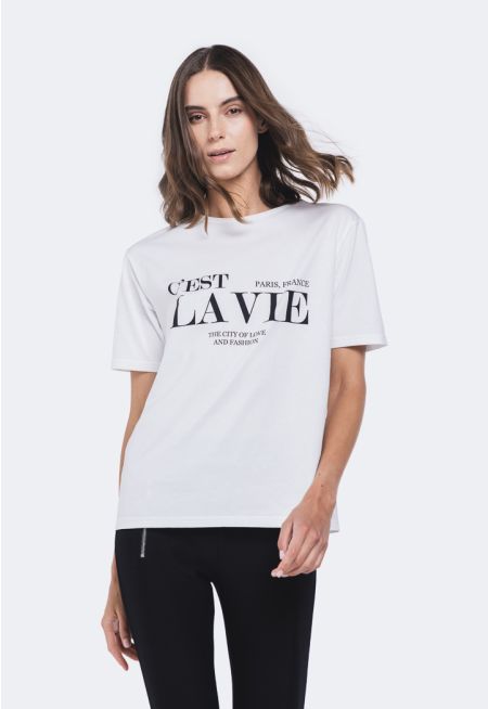 Letter Print T-shirt