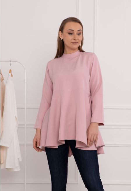 Flared Solid Blouse