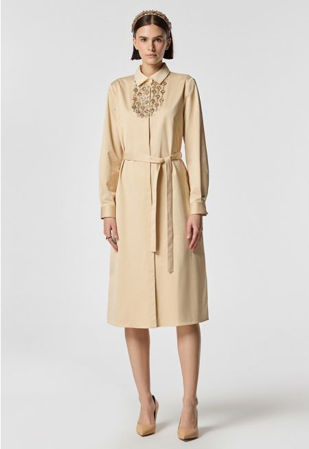 Machka- Embroide Shirt Dress 