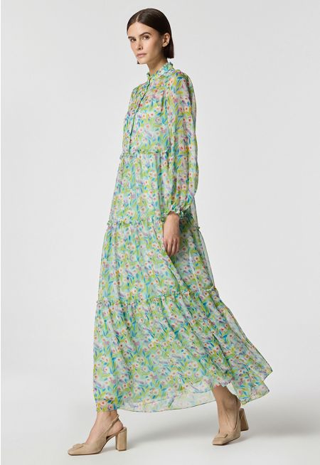 Machka- Patterned Maxi Dress 