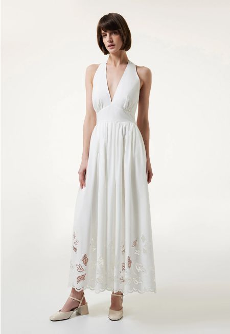 Machka- Embroide Maxi Dress 