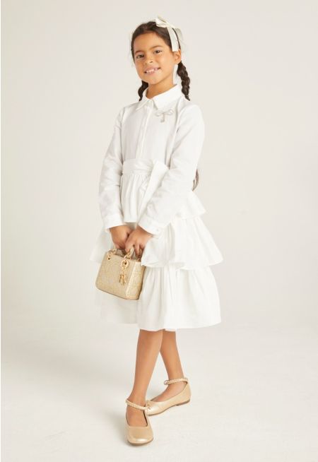 Tiered Shirt Dress