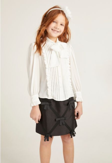 Ruffled Chiffon Shirt