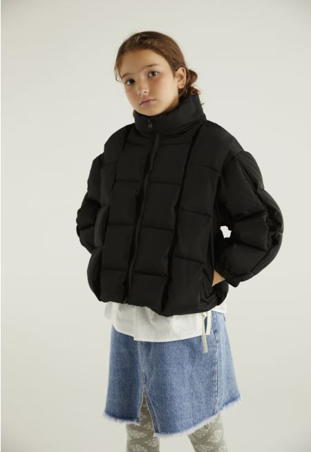 Solid Puff Jacket