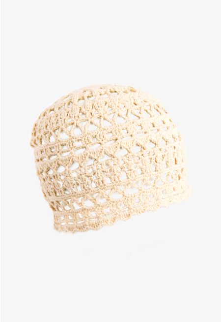 Solid Knitted Crochet Hat