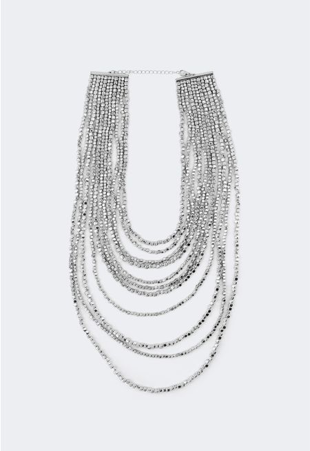 Multistrand Metallic Necklace