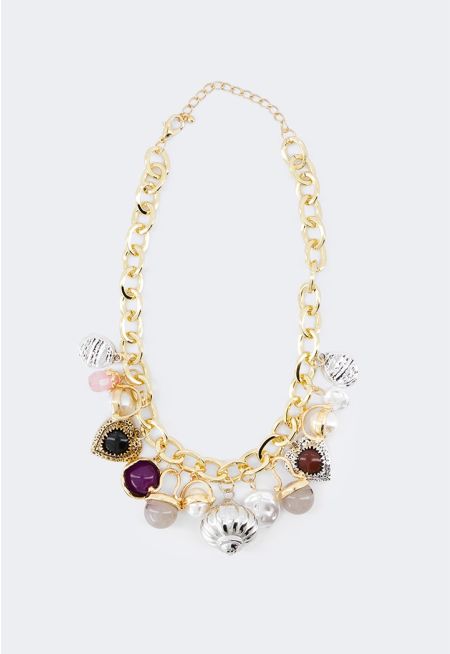 Vibrant Charm Necklace