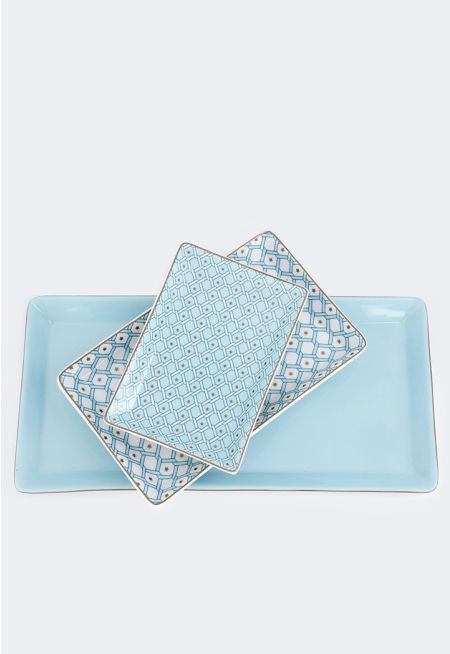 Rectangular Tray Set (3 Pcs)