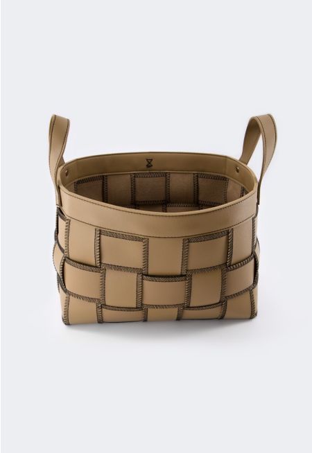 Nappa Leather Brownie Basket